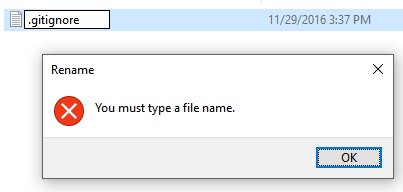 "You must type a file name."