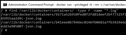 Docker container volume windows