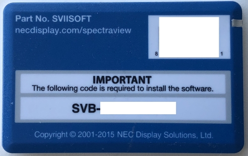 Spectraview 2 serial numbers list