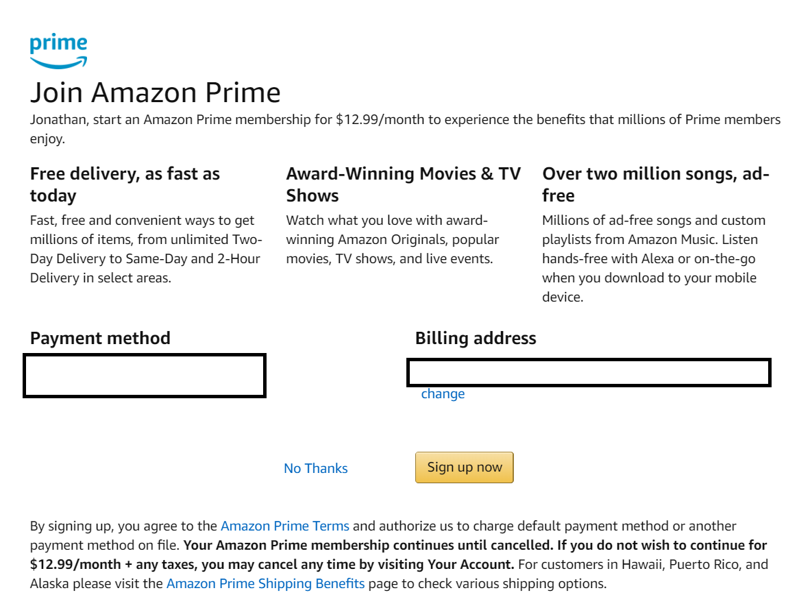 amazon prime login my account orders history page