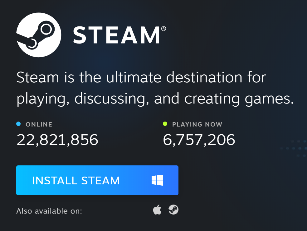 "Install Steam"
