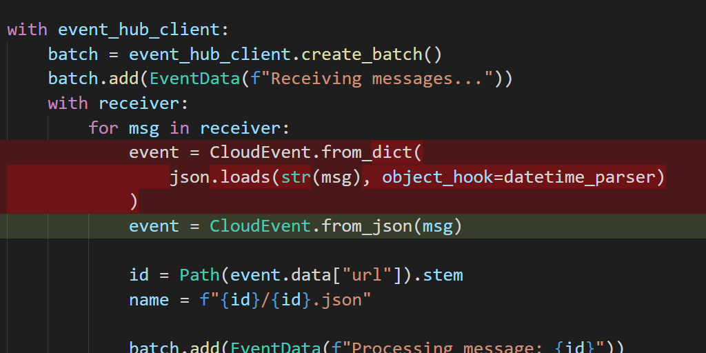 "before CloudEvent.from_json and after"