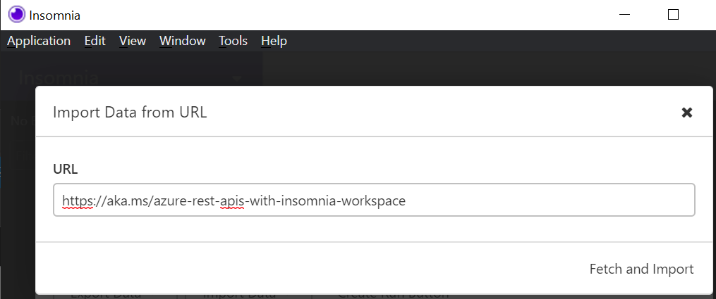 "Import Export Workspace"