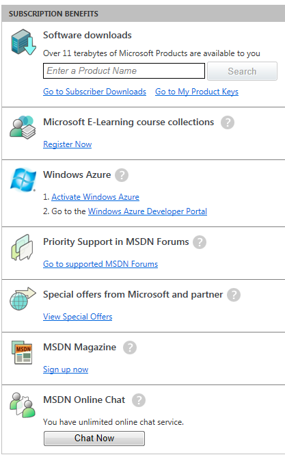 msdn operating systems subscription