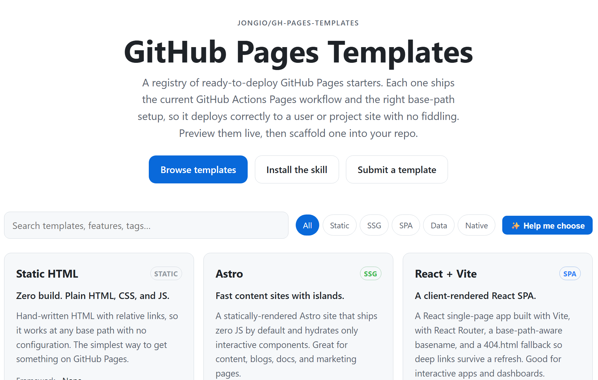 I Built a Skill to Scaffold GitHub Pages Sites for Any Repo