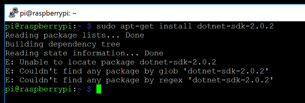 .NET Core SDK Not Supported on ARM
