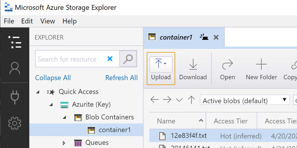 Local Azure Storage Development with Azurite, Azure SDKs, and Azure Storage Explorer