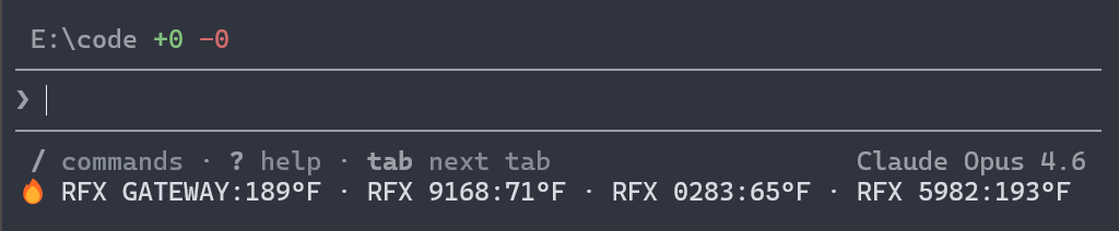 I Built a Copilot CLI Statusline for My Thermometer